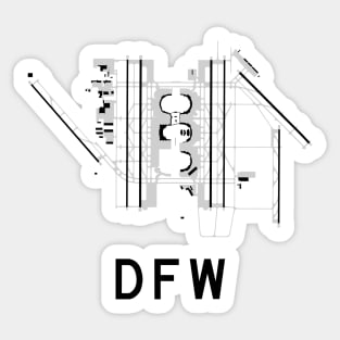 Dallas-Fort Worth International Airport - DFW airport code - UPDATED 2020 Sticker